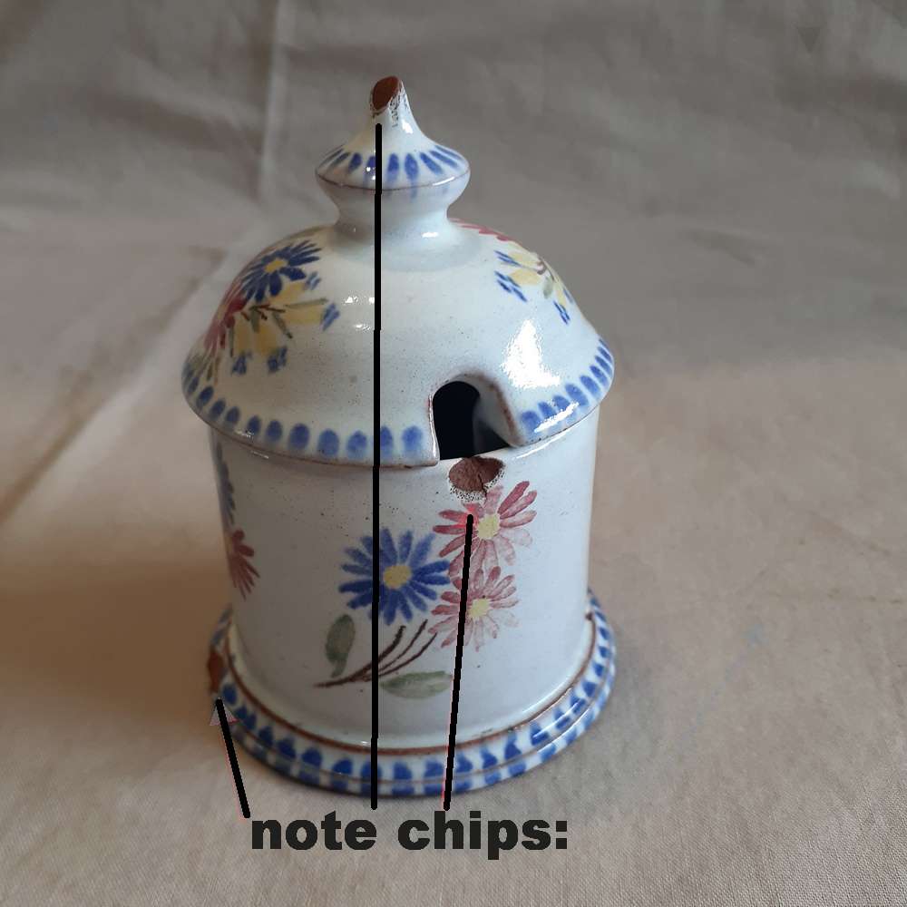 Linn Ware ashtray and unusual lidded jar signed R Brink  South African Pottery