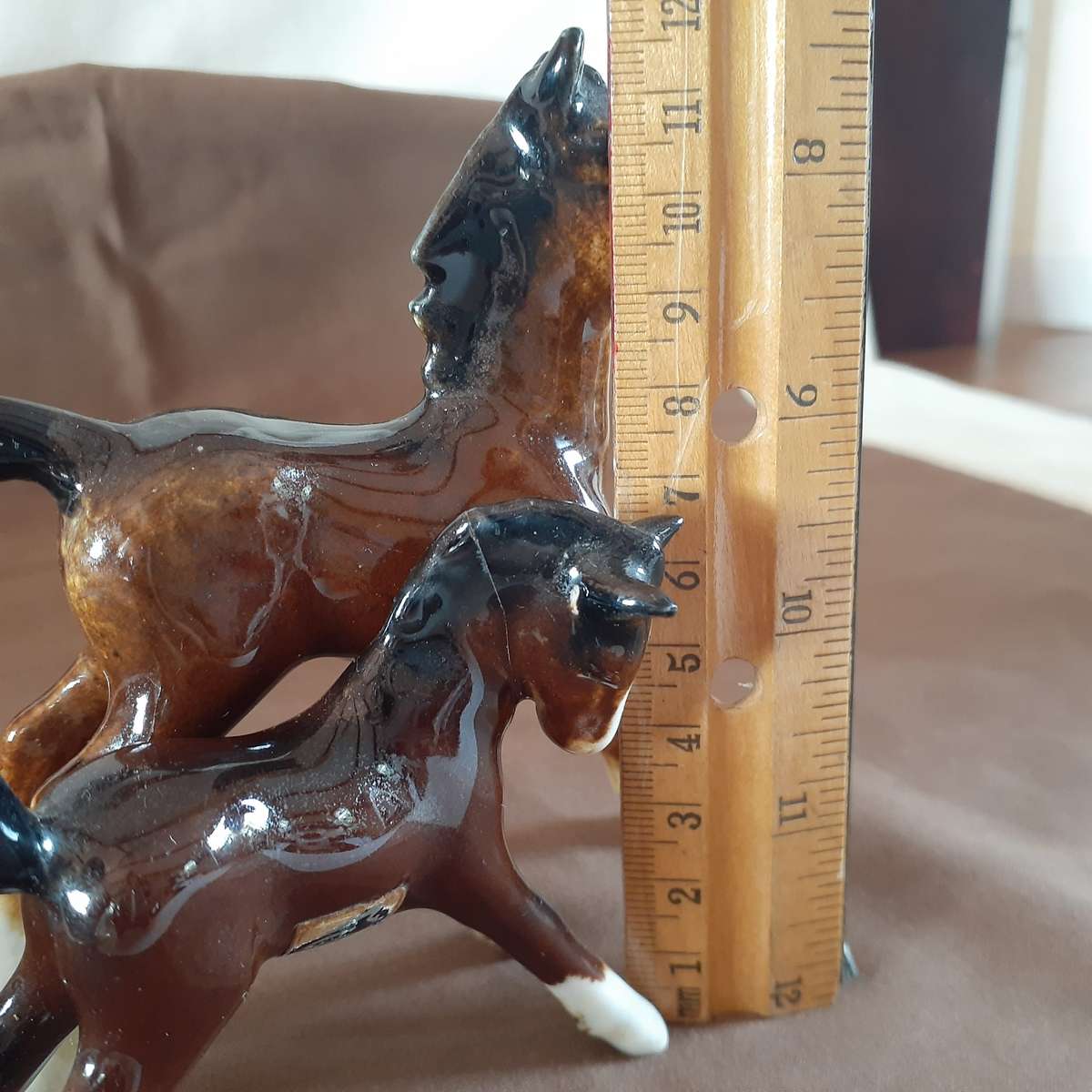 2 ceramic horse foals - Vermont 7 and 12 cms