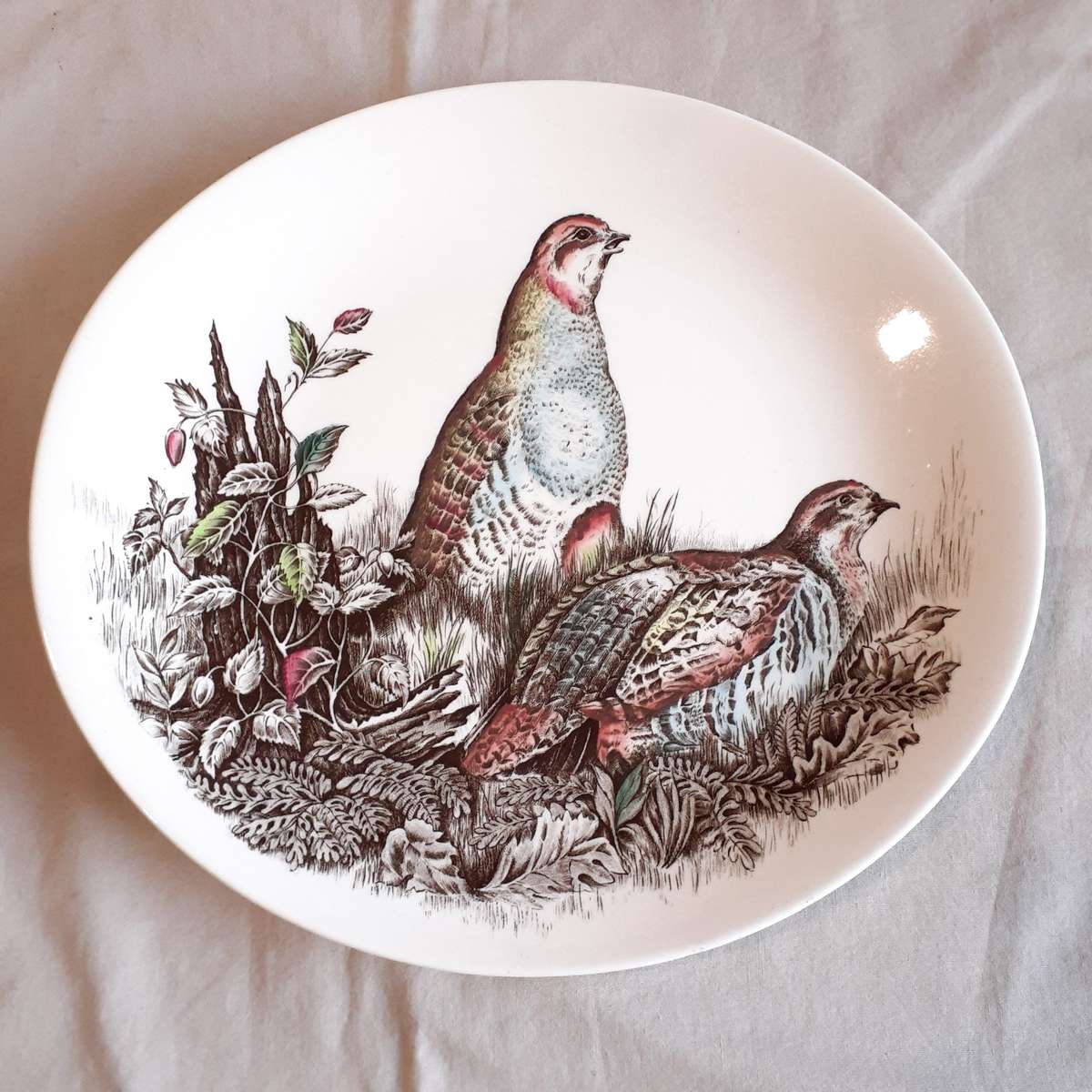 Johnson Bros Game Plates - Partridge Dinner Plate Tea Plate