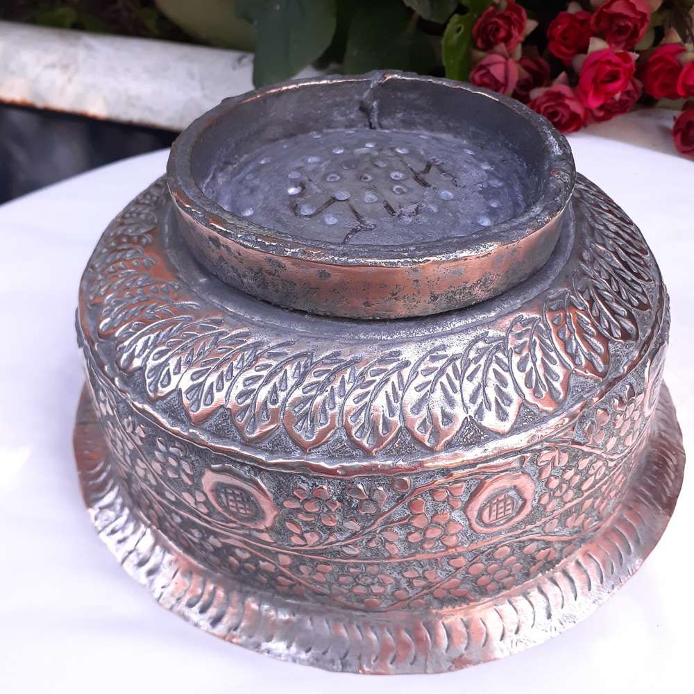Turkish Middle Eastern Tinned copper bowl