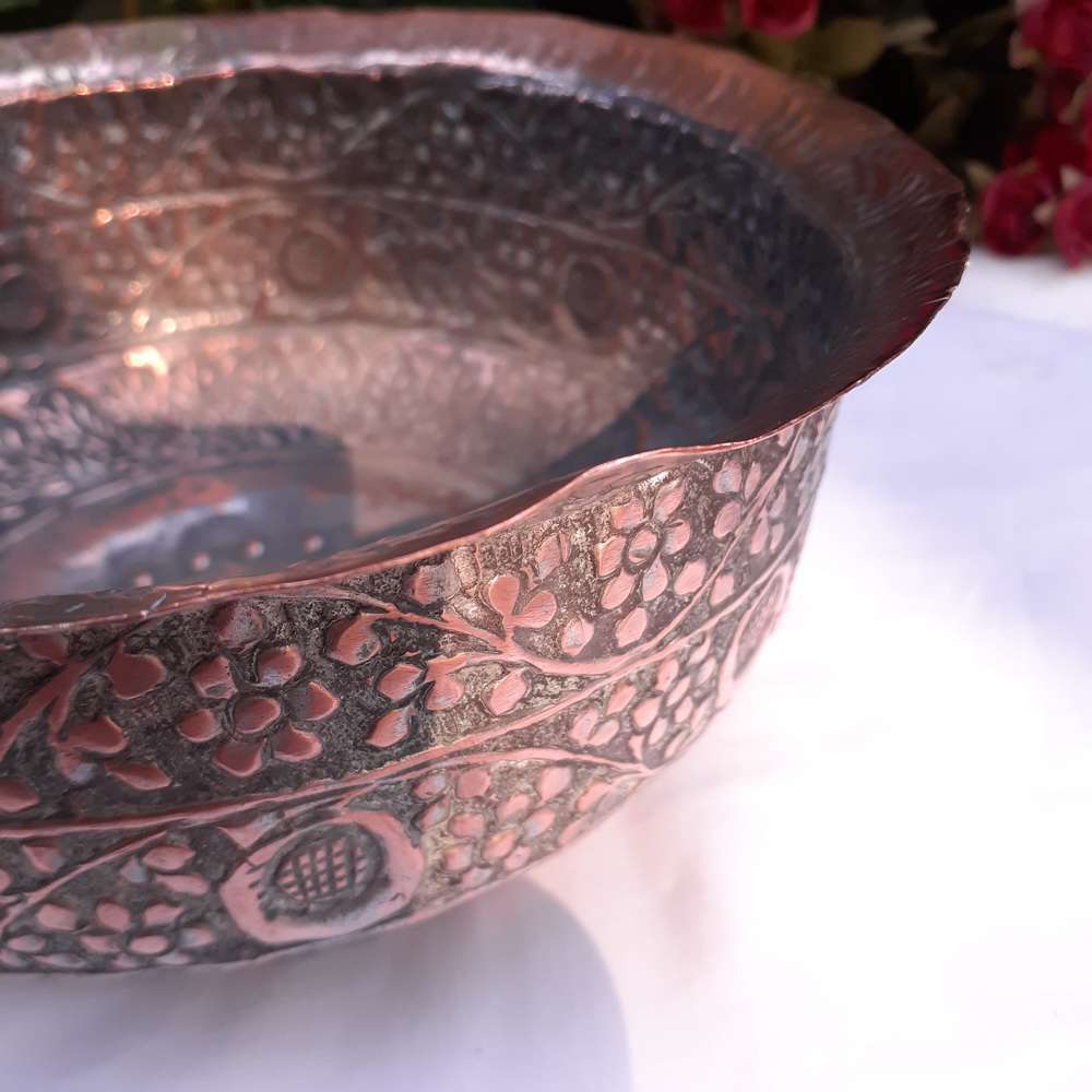 Turkish Middle Eastern Tinned copper bowl