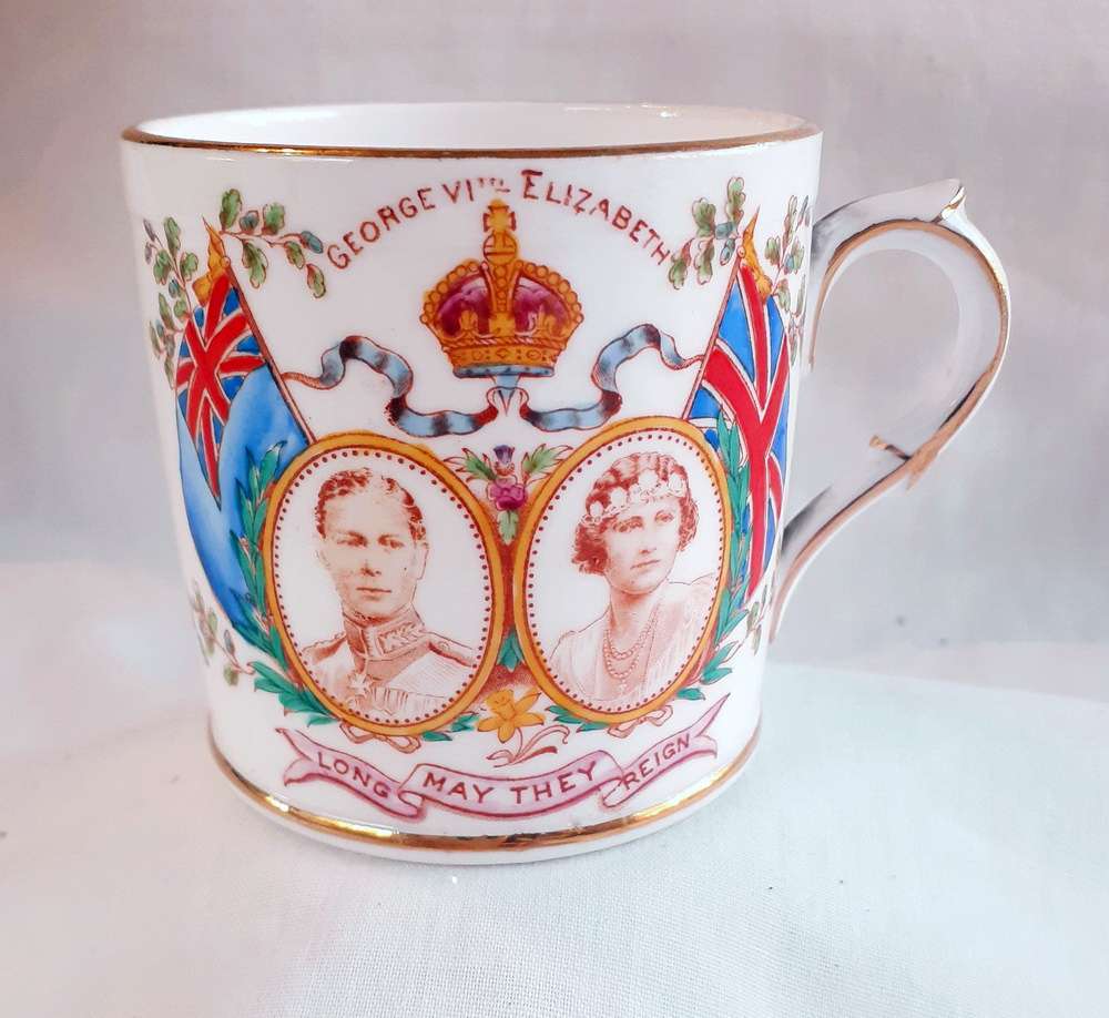 Coronation Mug George V1 Elizabeth 1937 Tuscan China