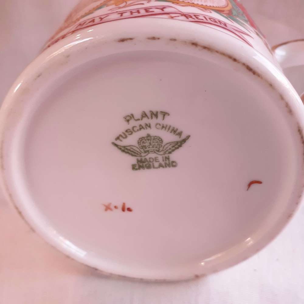 Coronation Mug George V1 Elizabeth 1937 Tuscan China