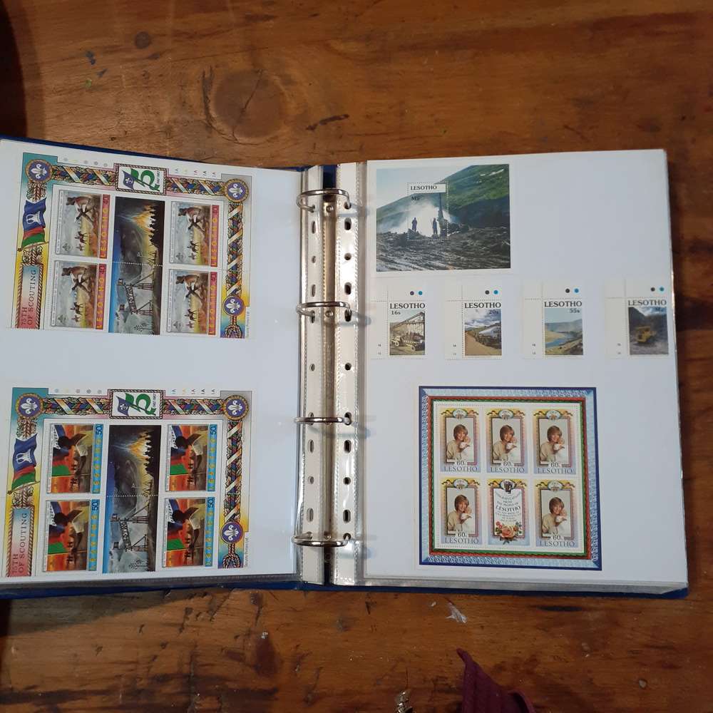 Lesotho Stamp album - 36 pages - fantastic definative collection clean stamped and unstamped