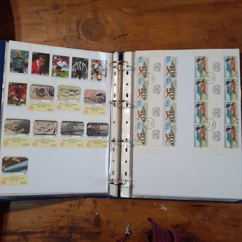 Lesotho Stamp album - 36 pages - fantastic definative collection clean stamped and unstamped