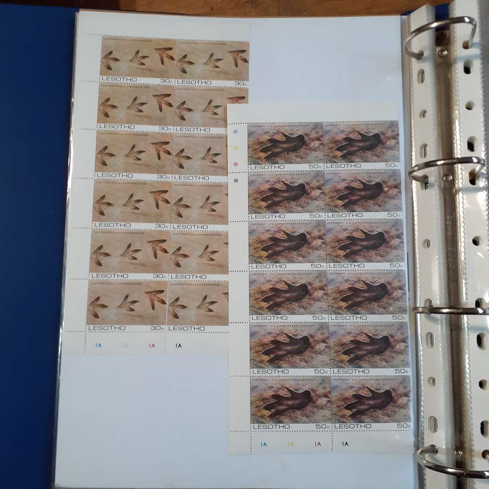 Lesotho Stamp album - 36 pages - fantastic definative collection clean stamped and unstamped