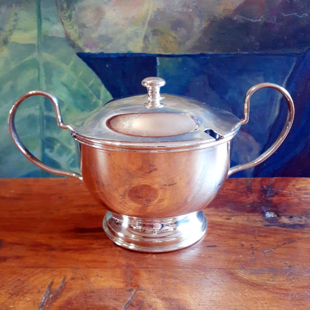 Sugar Basin Silver Plate on Copper Goodwin Plate - VG condition