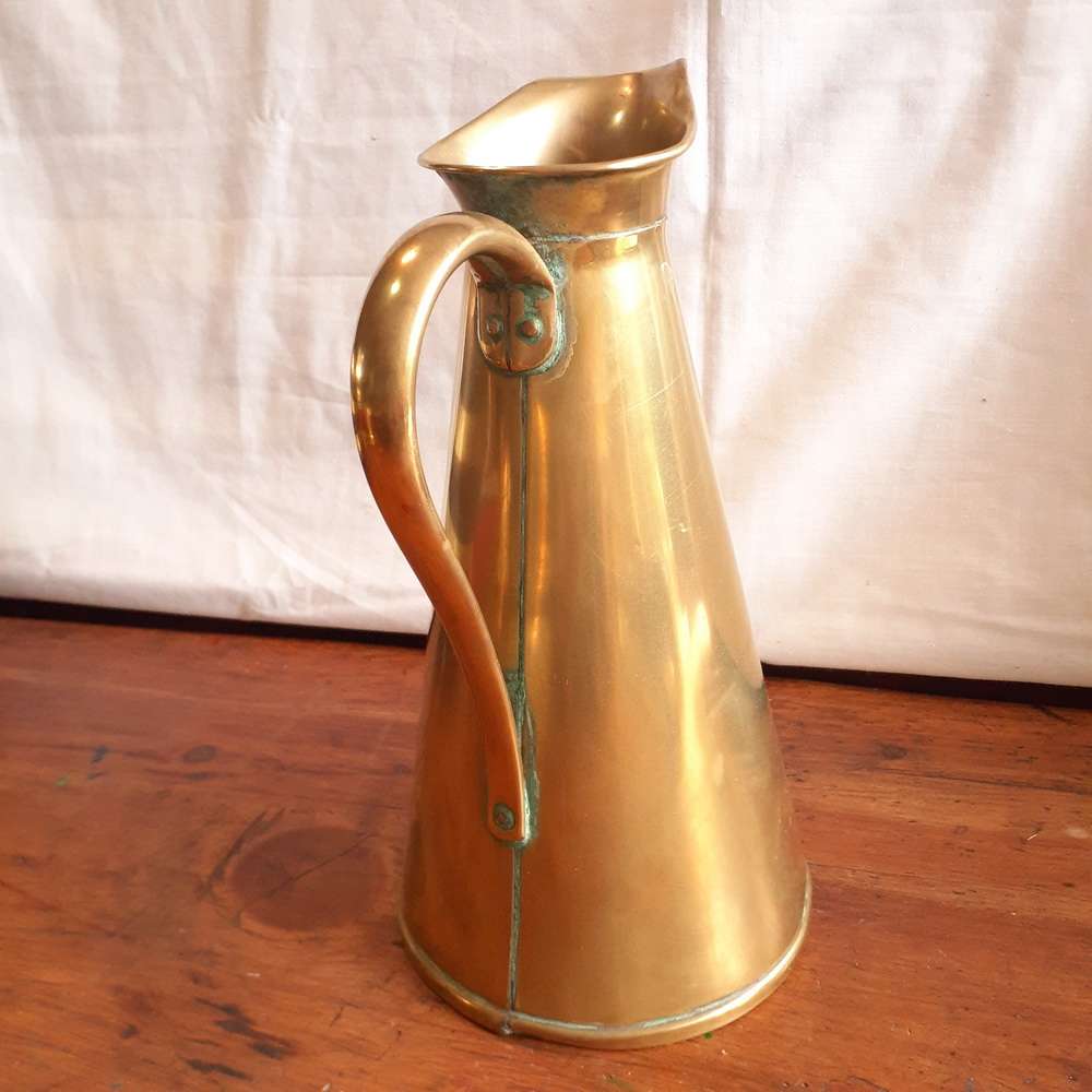 Brass jug Made in England Joseph Sankey and Sons,  vase - water jug  26 cms approx tall