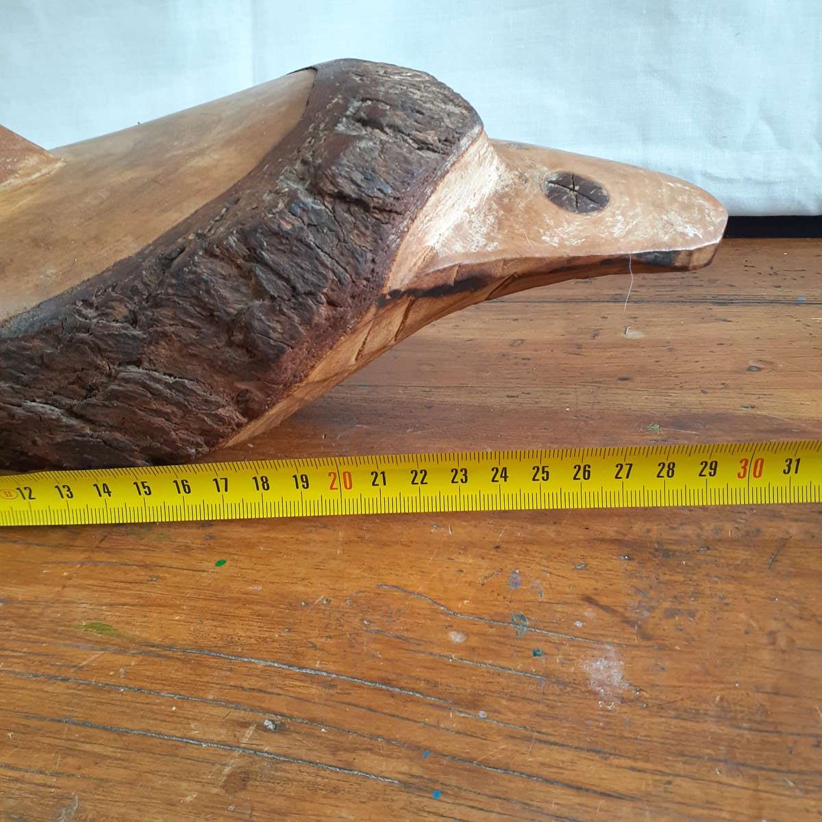 Wooden duck - hand carved  30 cms