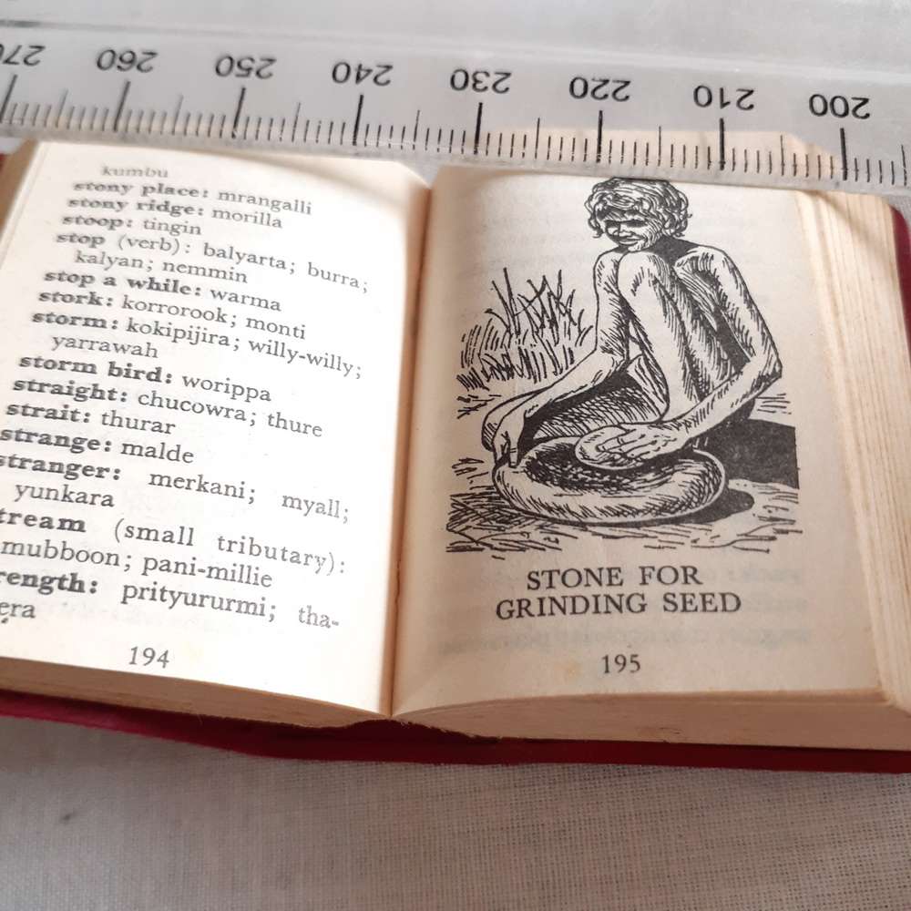 Tiny Book Lilliput Aboriginal Words of Australia - miniature book