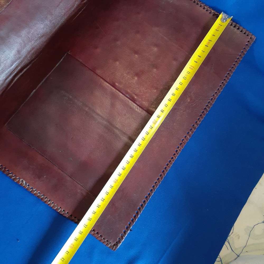 Tooled Leather folder -for stationery, document or writing.  Embossed bird on the cover