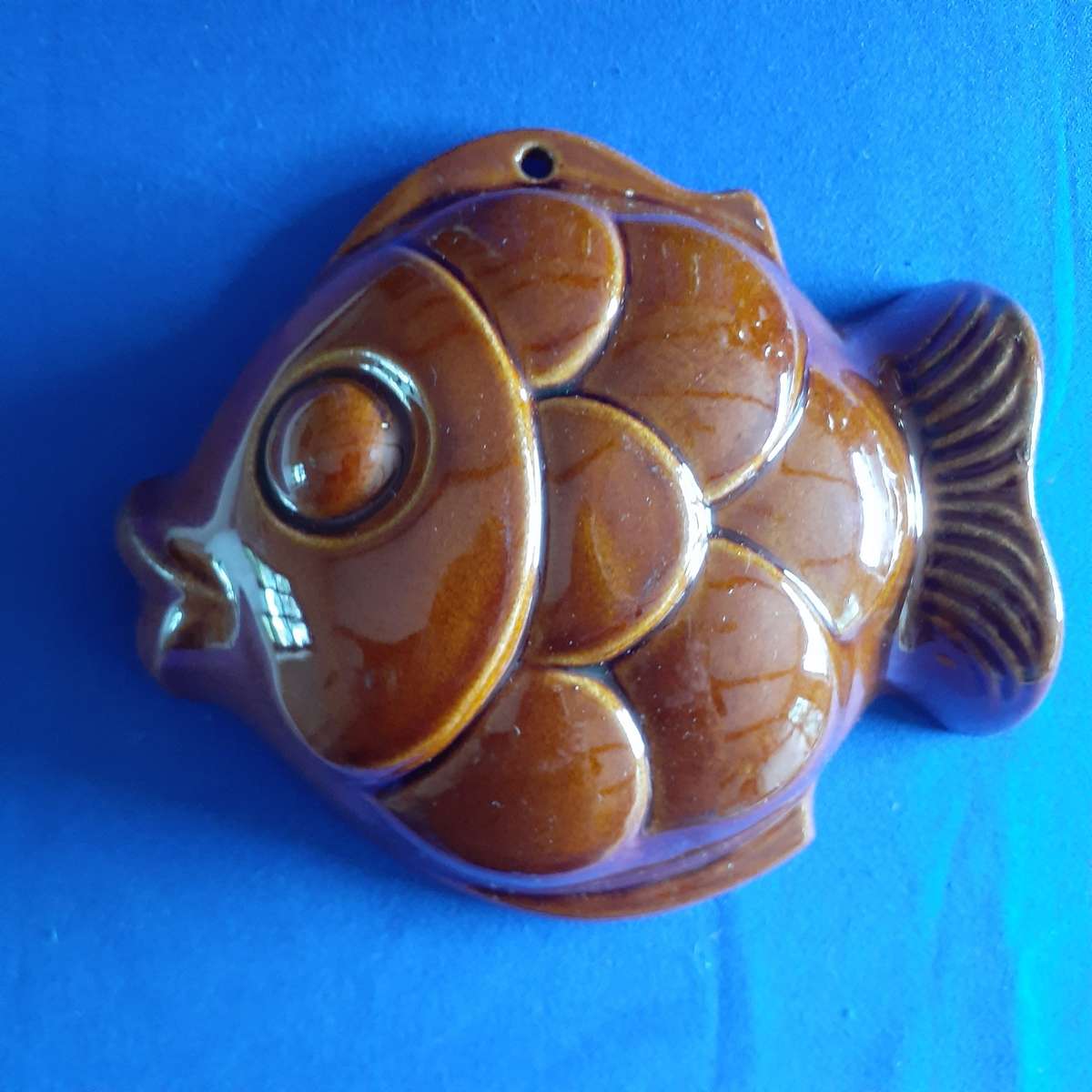 vintage Ceramic fish shaped mold - made in w-germany kitchen decor