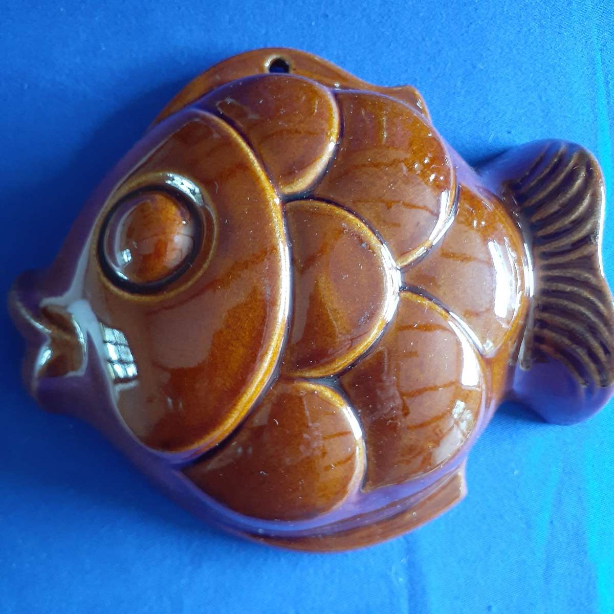 vintage Ceramic fish shaped mold - made in w-germany kitchen decor
