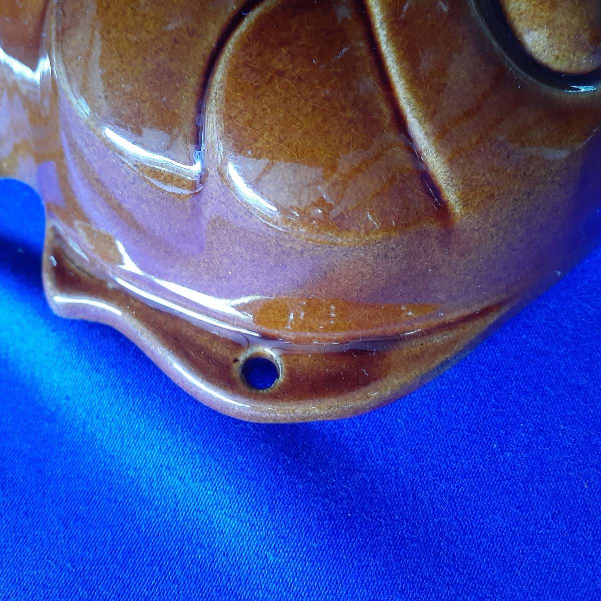 vintage Ceramic fish shaped mold - made in w-germany kitchen decor