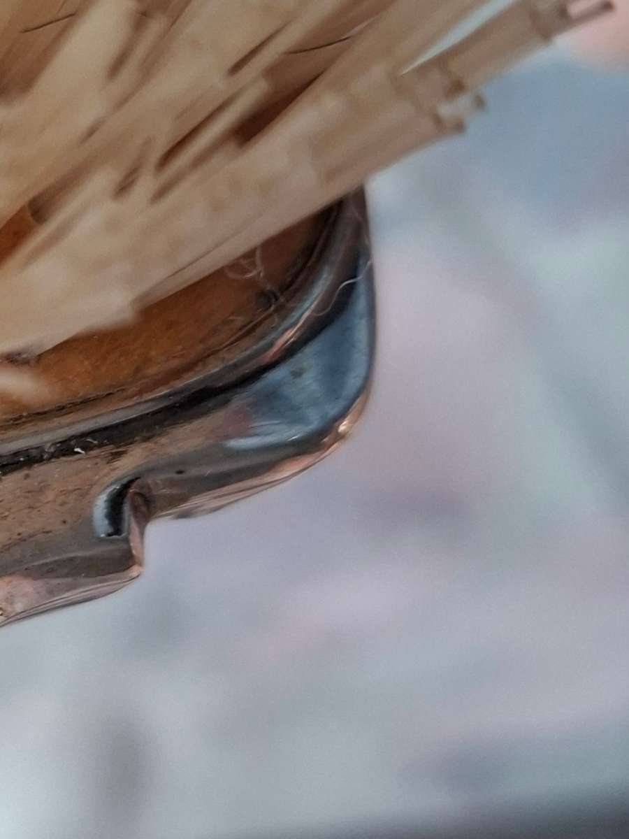 Hallmarked silver Deco hairbrush. Good condition.