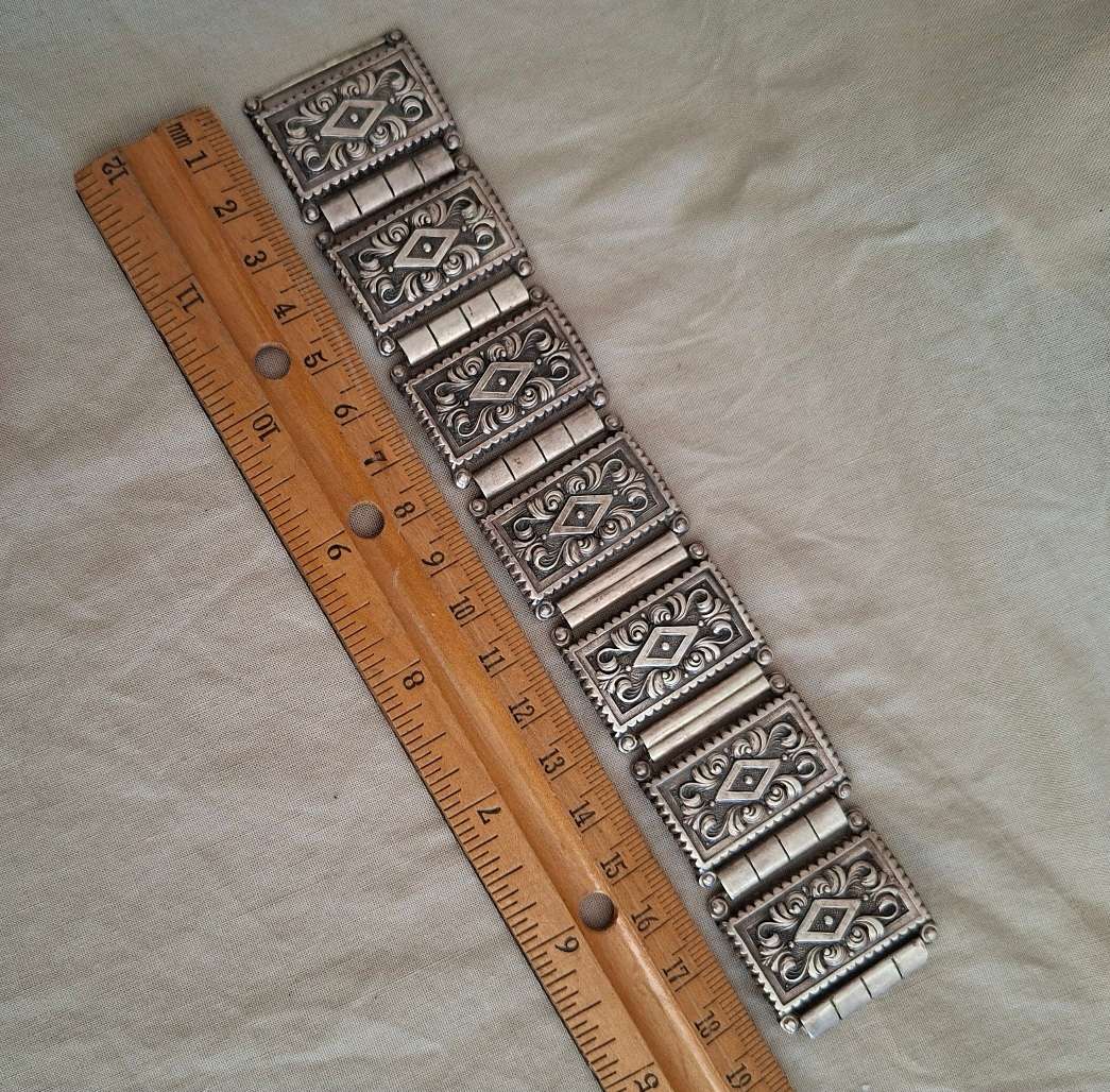 SA stirling silver bracelet - Candida made by Joe Calafato.  49.04g silver