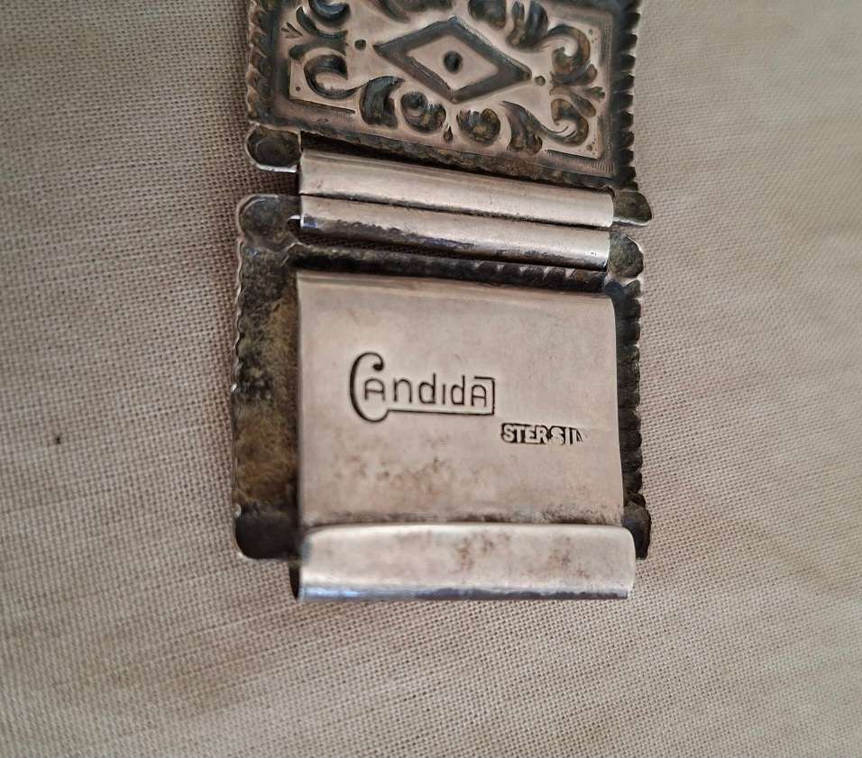 SA stirling silver bracelet - Candida made by Joe Calafato.  49.04g silver