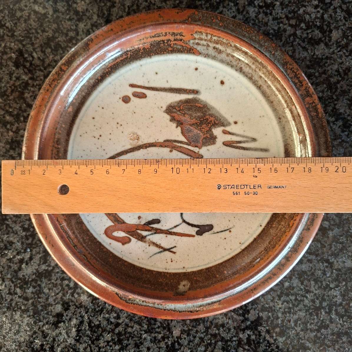 South African Pottery - Andrew Walford plate approx 19 cms