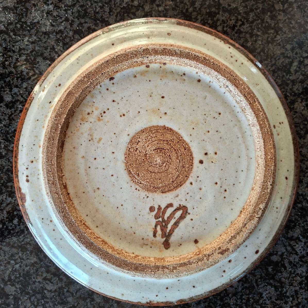 South African Pottery - Andrew Walford plate approx 19 cms