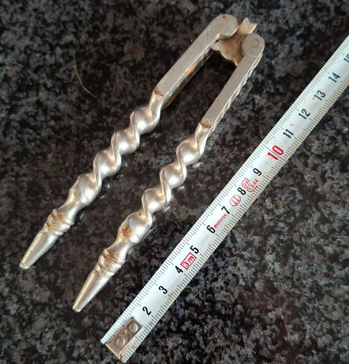 Antique nut cracker - silver plated - victorian