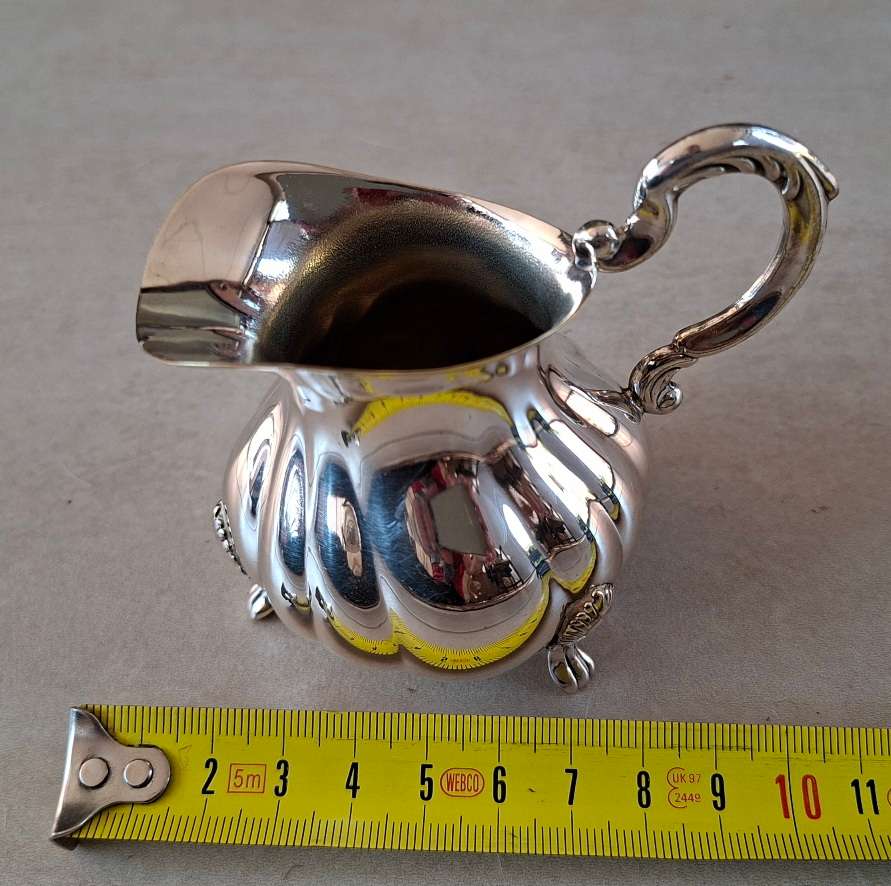 Silver plate cream jug - small