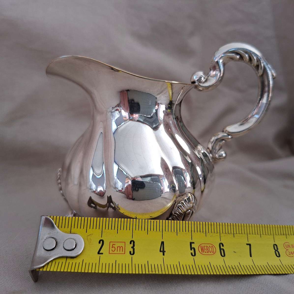 Silver plate cream jug - small