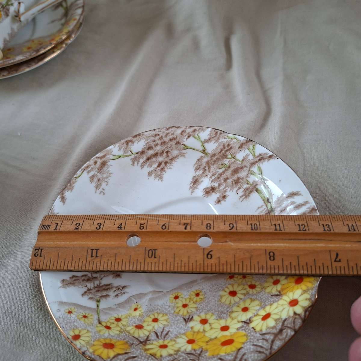 English porcelain Coffee set made by Standard -5 trios, coffee pot, sugar bowl, and milk jug