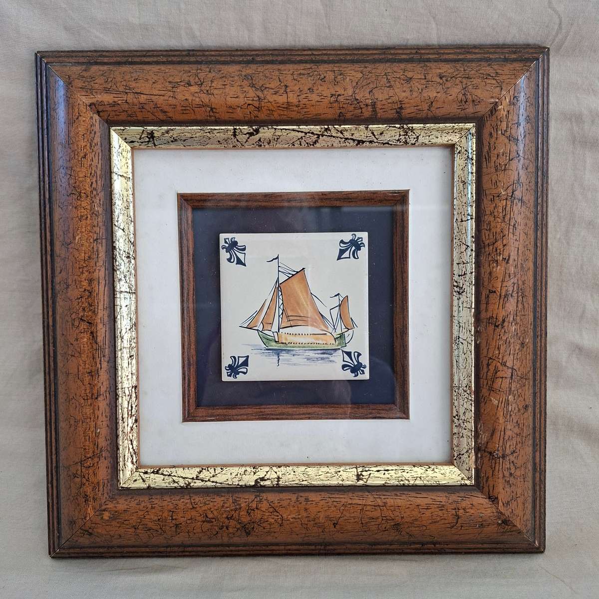 KLM Delft Tile - vintage KLM Dutch Airline