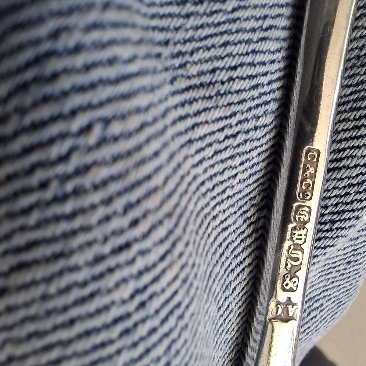 3 heavy antique serving spoons made by C and Co A1 silver plate