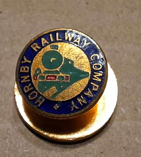 Two Hornby Railways lapel pins