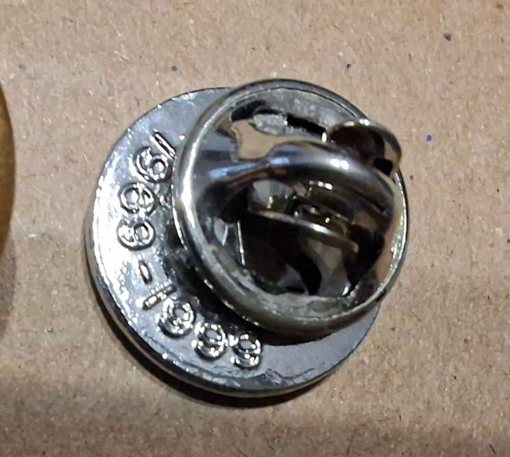 Two Hornby Railways lapel pins