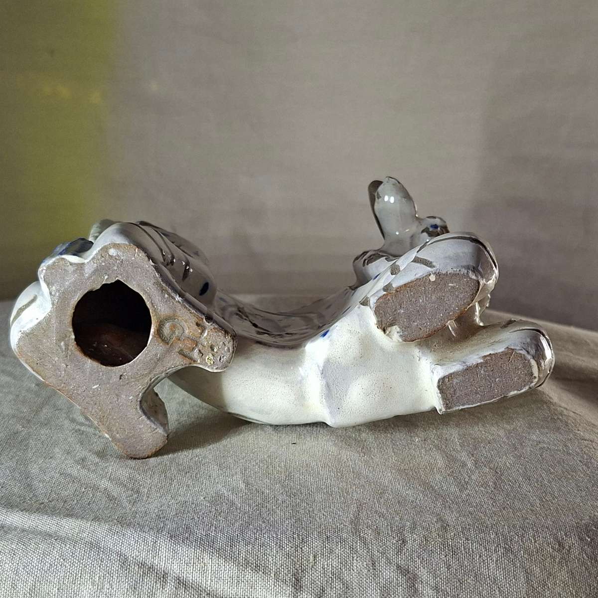 SA studio pottery Hamburgers Pottery Grahamstown - Small cow/bull