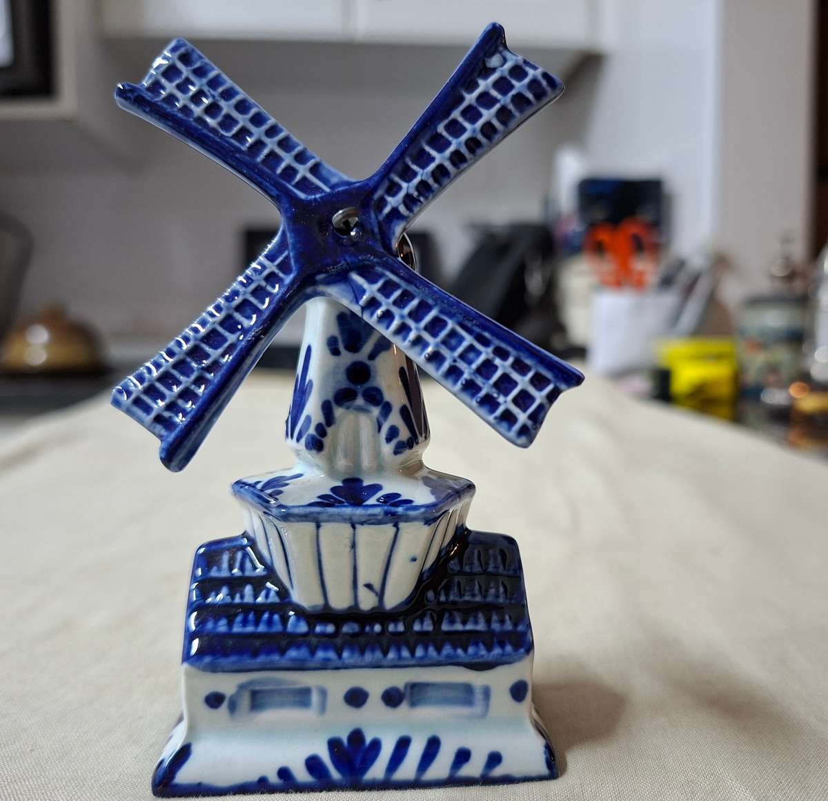 Delft Windmill - Hand painted Delfts Blau