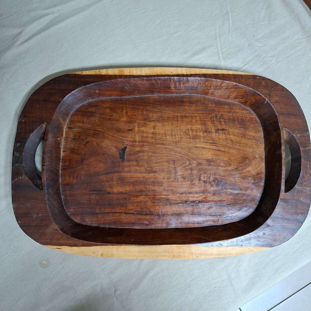 traditional african meat platter - Kiaat - Mukwa wood