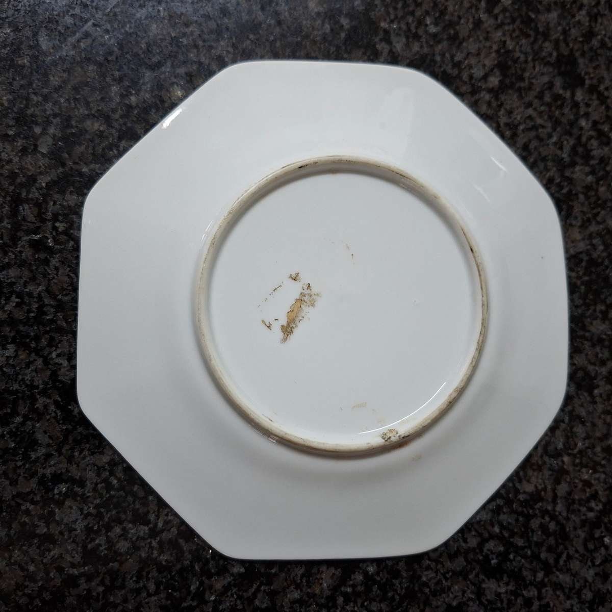 Genuine Imperial Imari Plate Irises and butterflies  16 cms dia octagonal