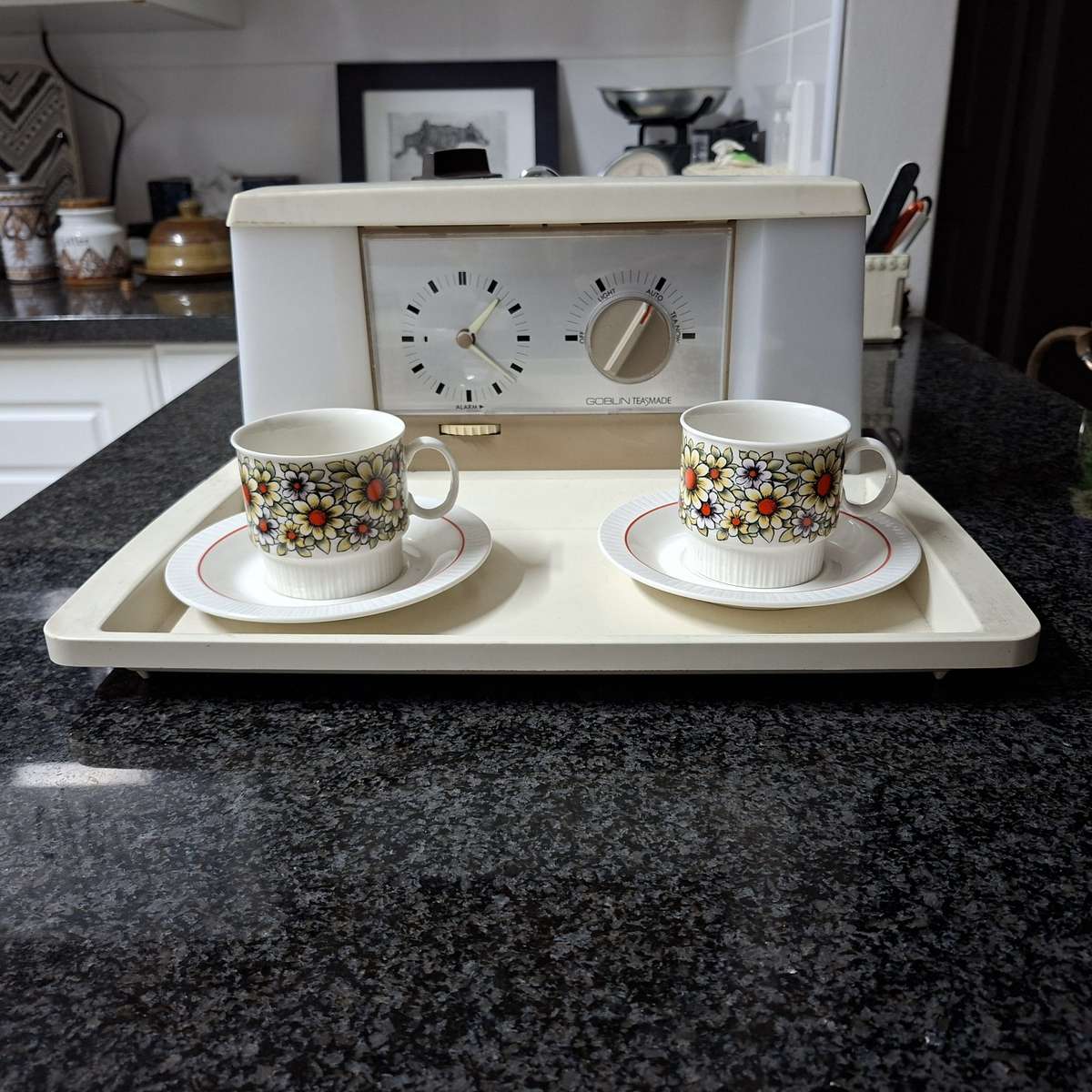 Vintage Retro Goblin automatic tea maker with alarm1970 model - works well!!!