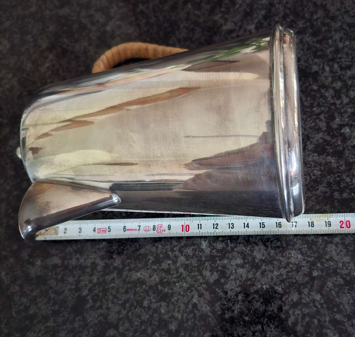 Silver plate coffee tea hot water pot.