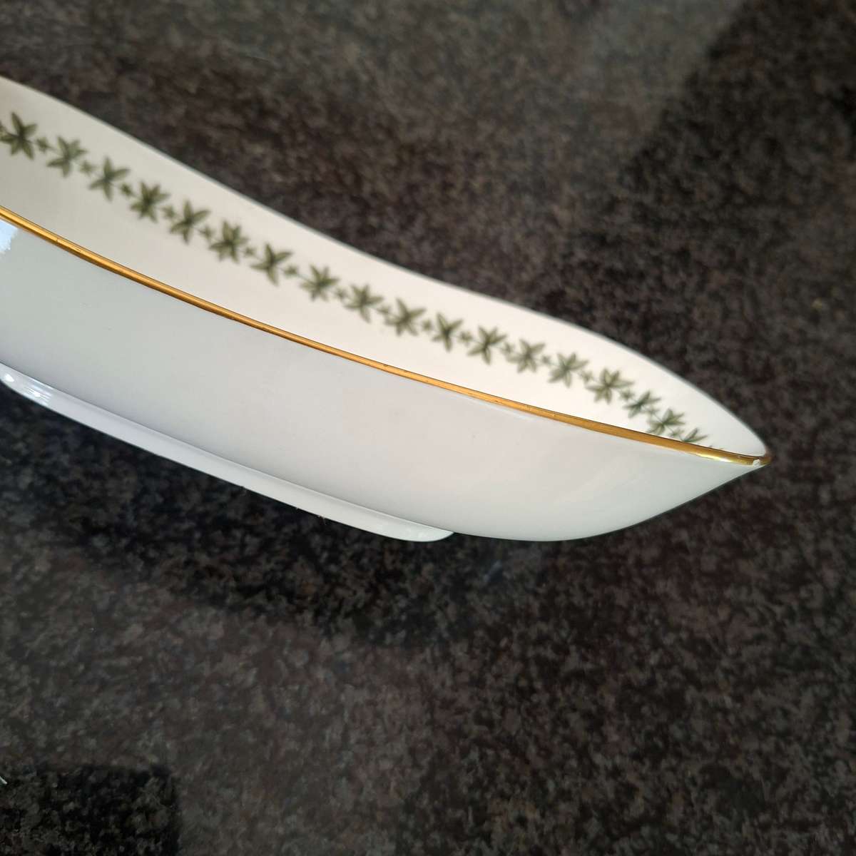 Spode dish - Provence design  Green and White  23 cms x 4 cms deep