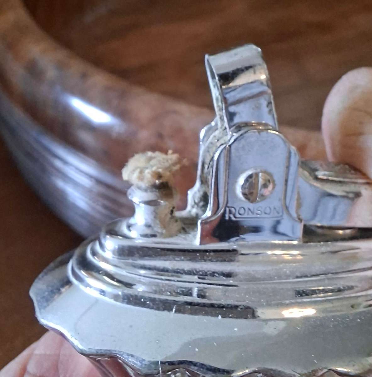 Ronson Newport silver plated table lighter -