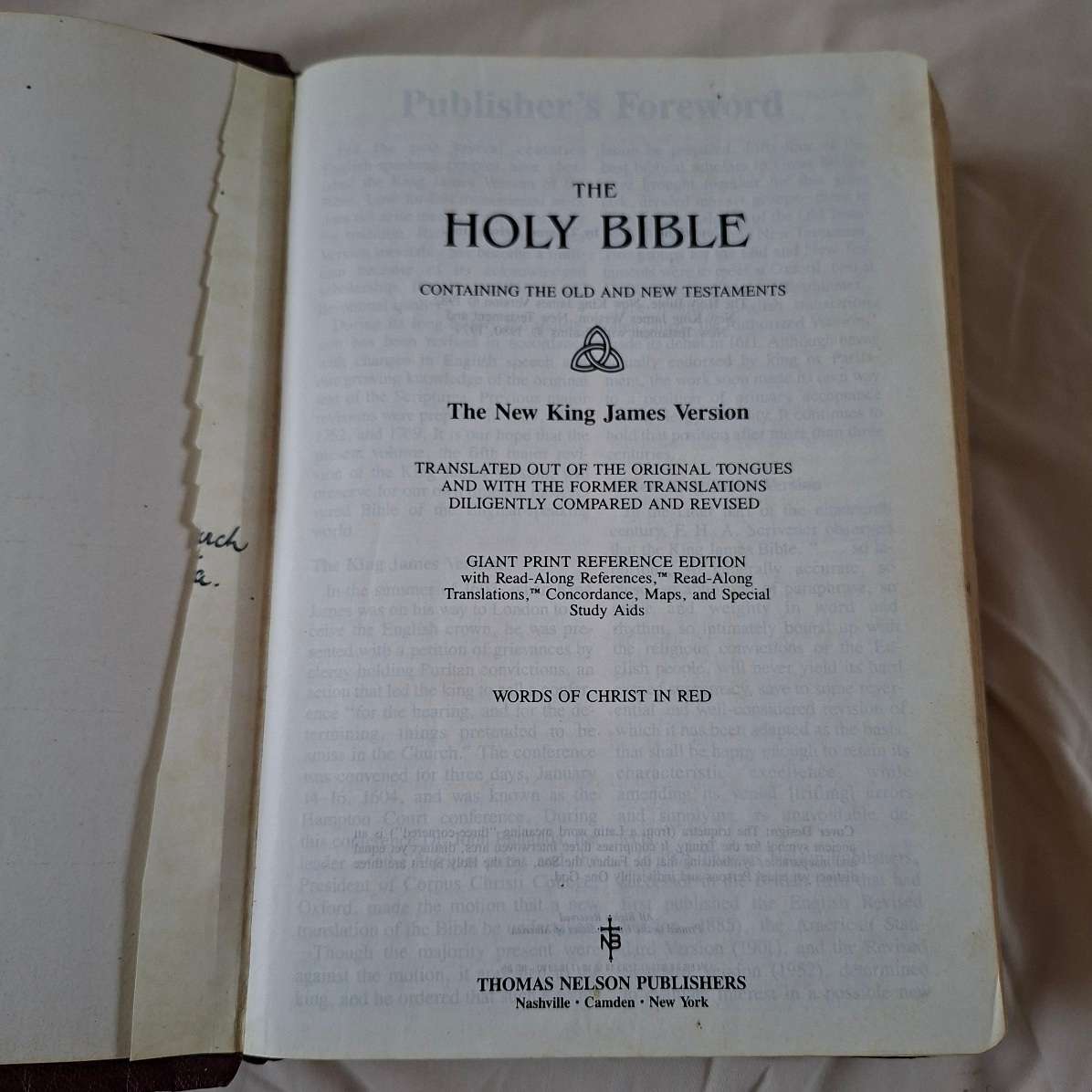 Holy Bible New King James Version - Large Print