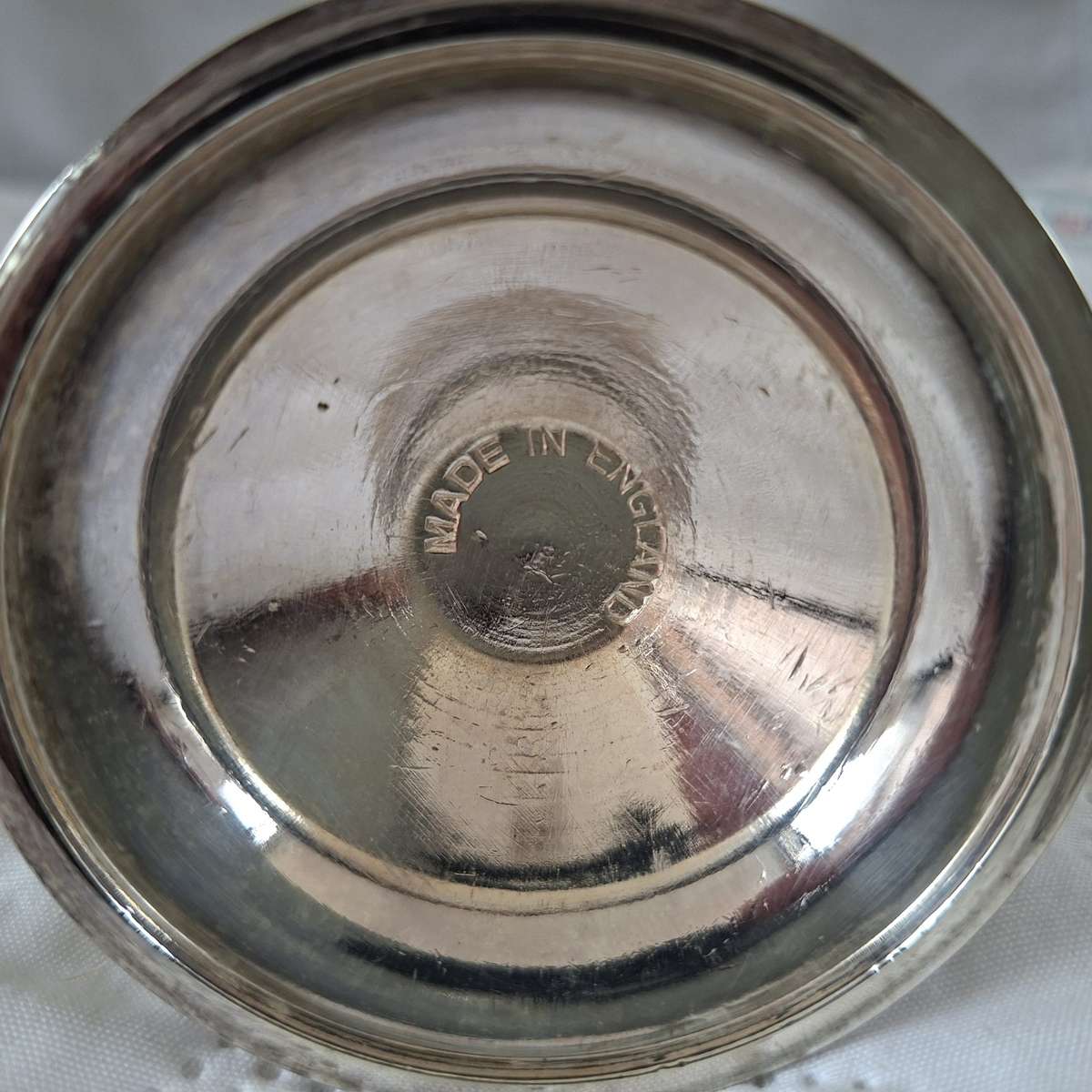 Silver plated small candle stick - 13.5 cms made in UK