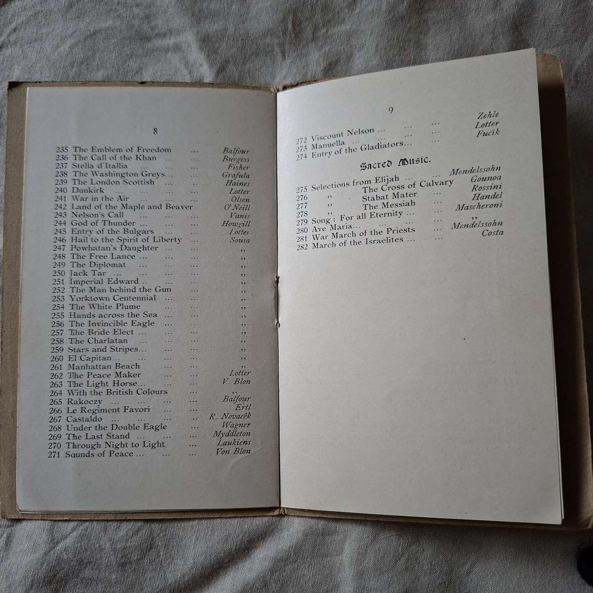 White Star shipping Line Music Request Book - Luxury Passenger Liners