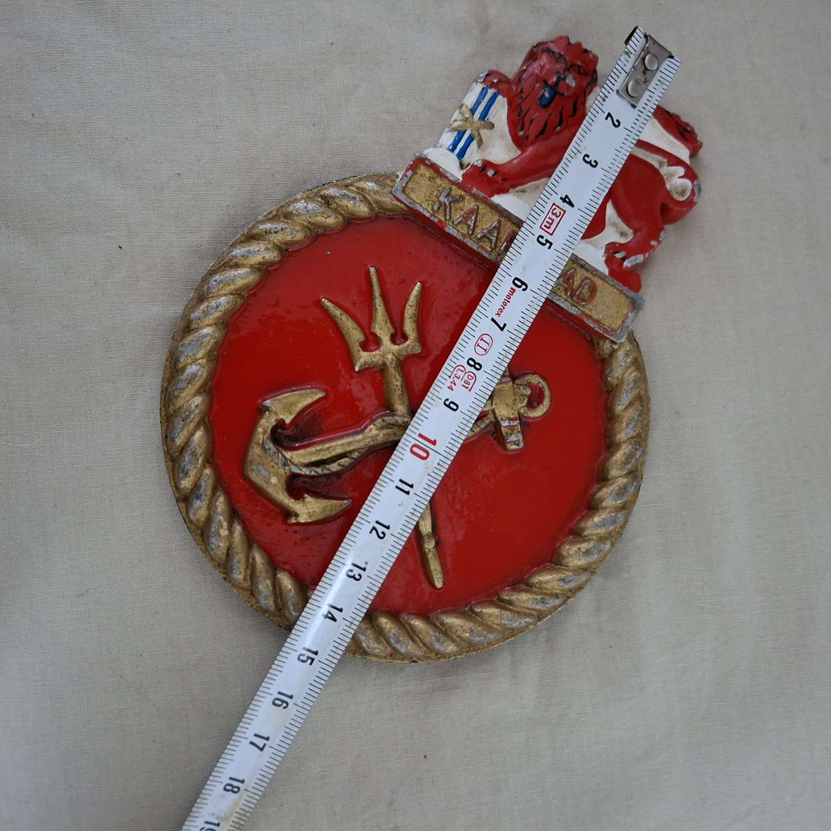 South African Navy Shipping Plaque? "Kaapstad" Aluminium