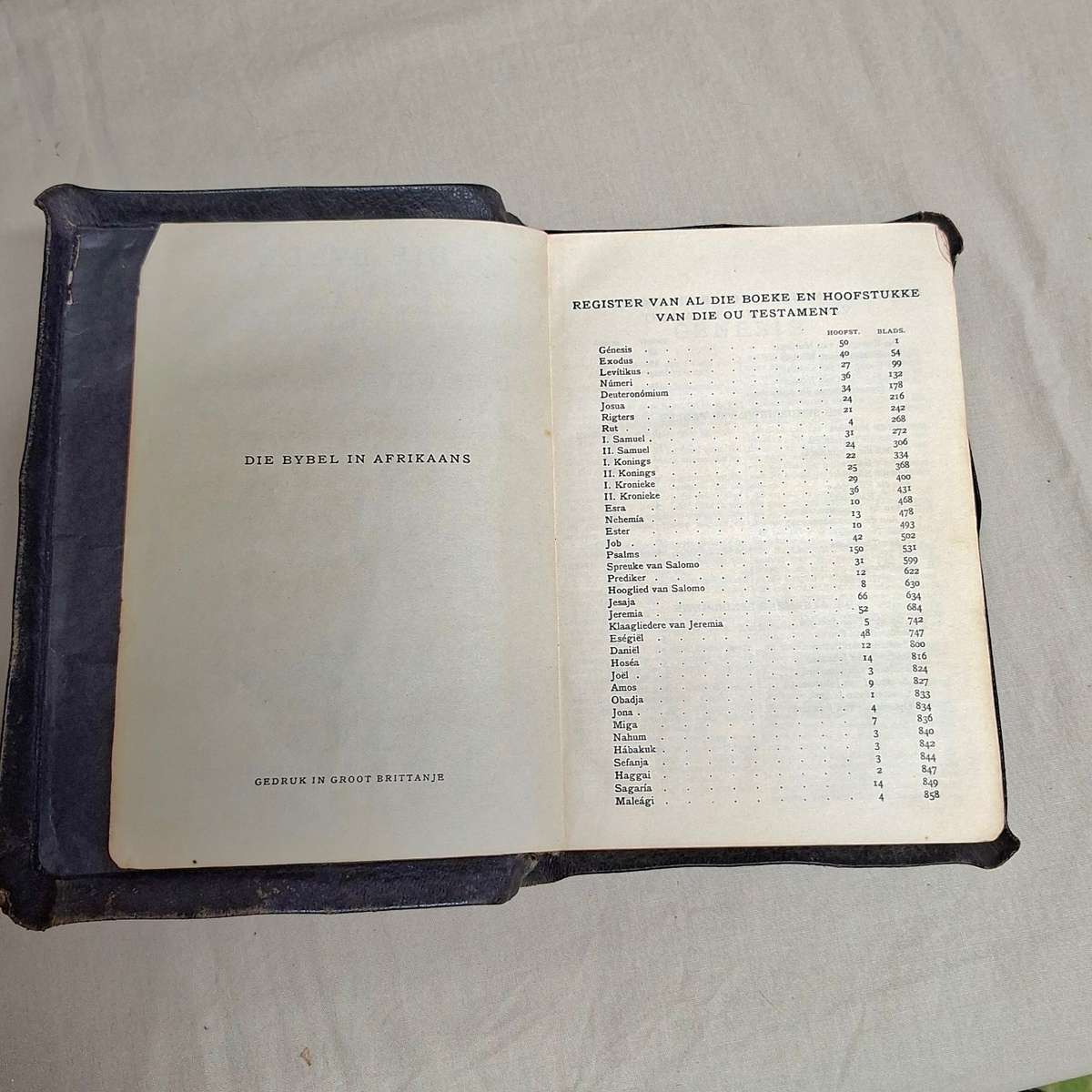 Die Bybel - Ou en Nuwe Testament - leather bound gilt edges