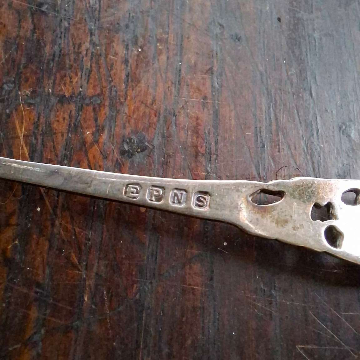 6 ornate EPNS coffee teaspoons boxed
