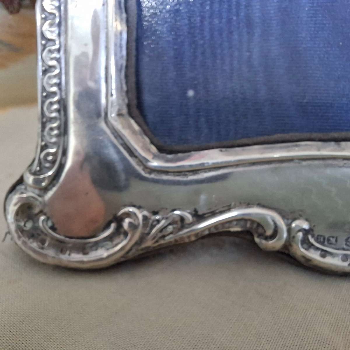 Silver photo frame - hallmarked