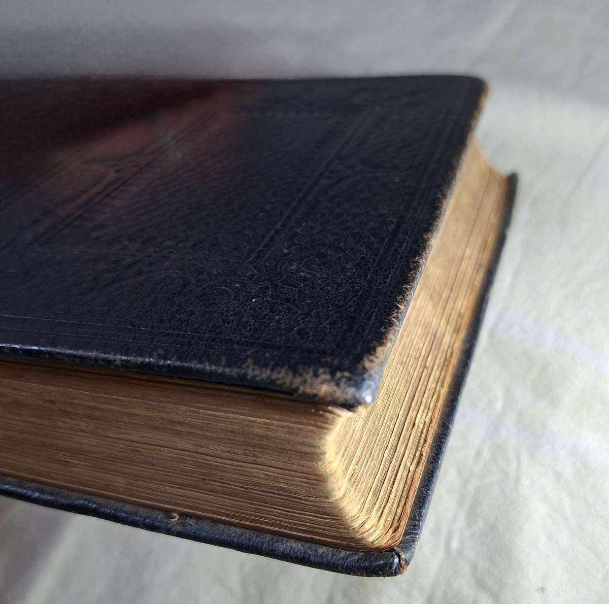 Antique Bible Gaelic Welsh - Y Bibl - leather bound