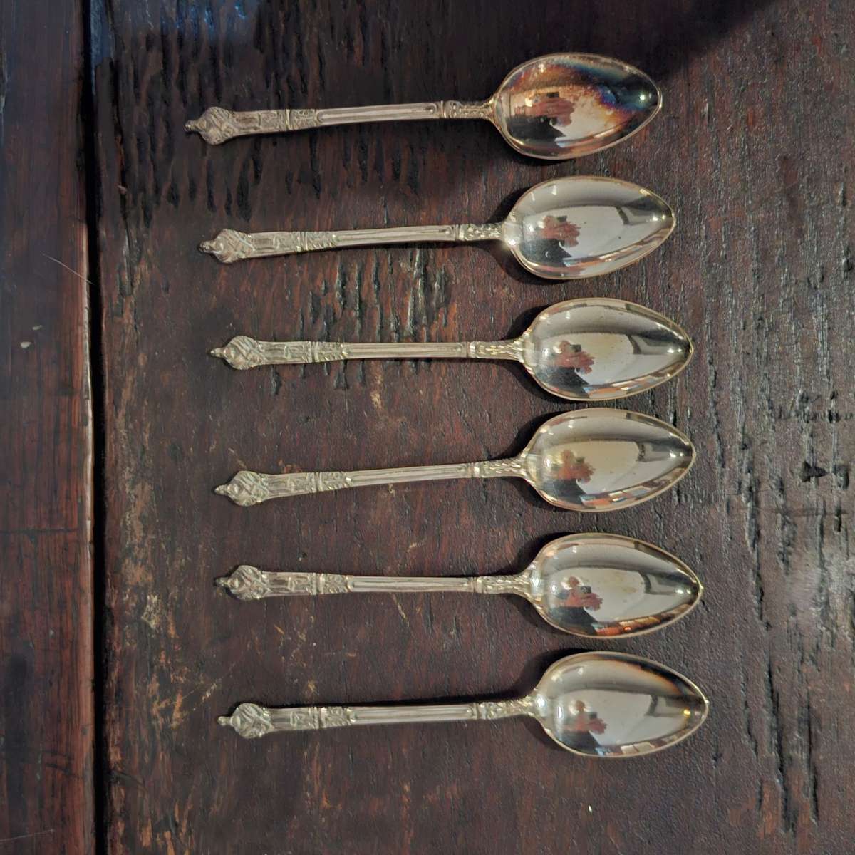 6 Apostle Tea Spoons. EPNS