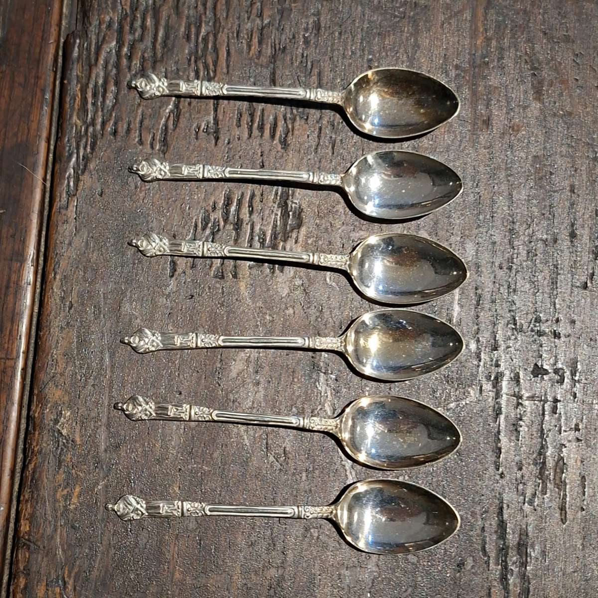 6 Apostle Tea Spoons. EPNS