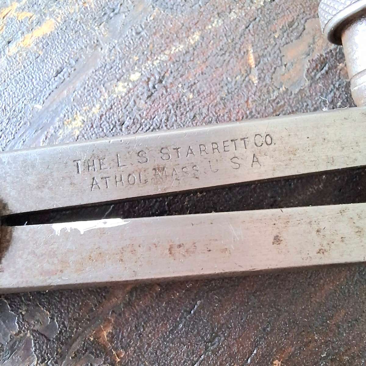 Vintage woodwork metalwork tools spring dividers calipers - Starrett Co USA - 25 cms